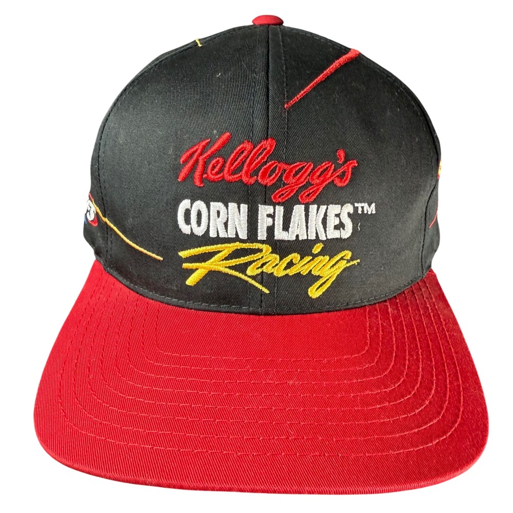 CFS Kellogg's Corn Flakes Racing Hat Men Black Terry Labonte NASCAR 97 Vintage